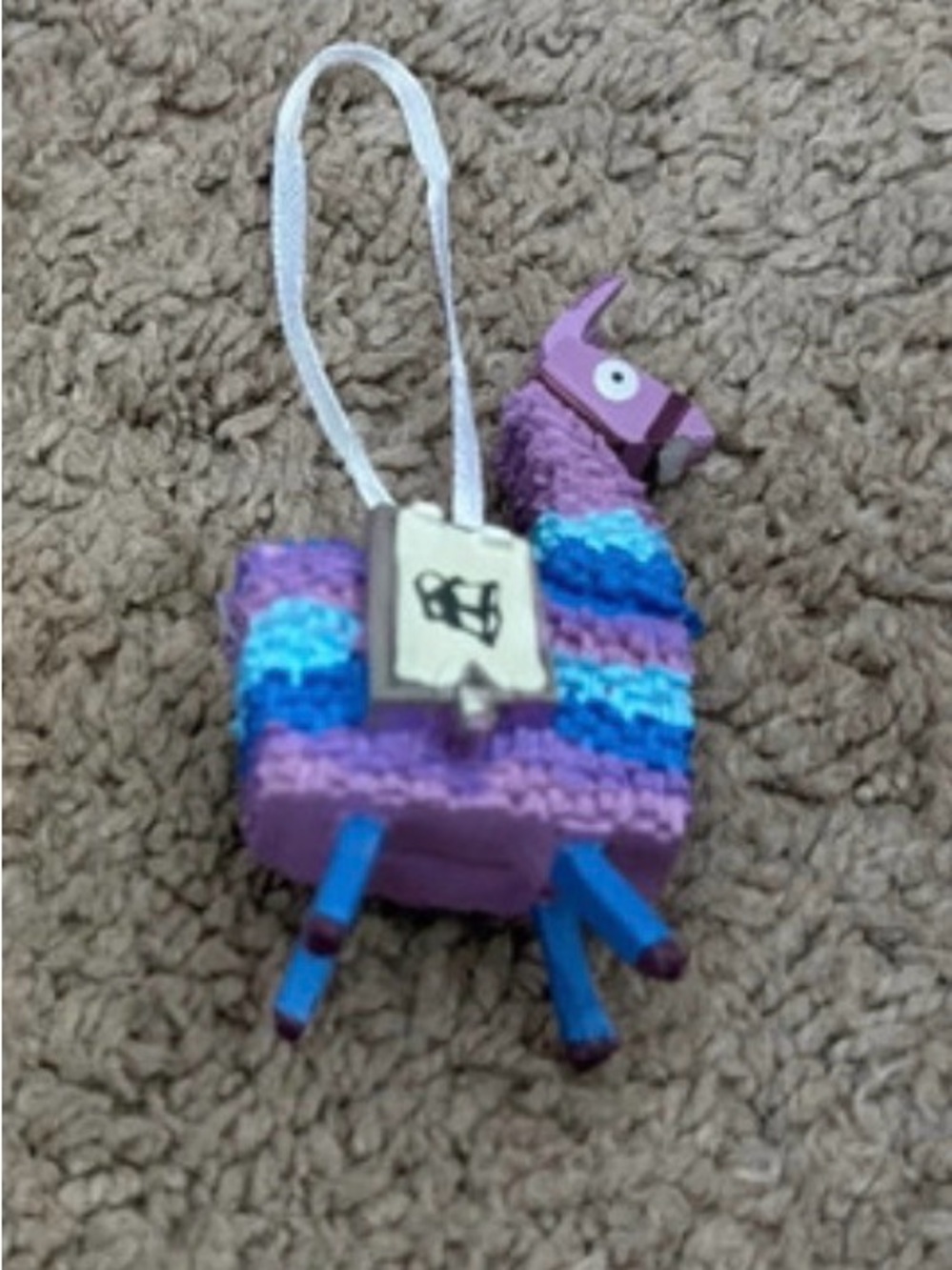 Purple & Blue Llama Holiday Ornament by